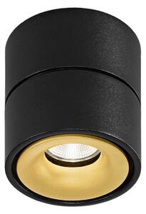 Egger Licht EGG DLS LED spot de plafon Clippo, negru-auriu, 3.000K, reglabil, Negru, Studiu / Birou, Metal, Modern
