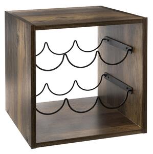 Raft pentru vin INDUS, 6 sticle, 31 x 31 cm