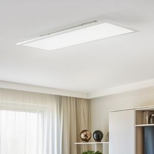 Lindby Panou LED Livel, CCT, 80 cm x 30 cm, telecomandă, reglabil, Metalic, Bucătărie, Aluminiu, Modern
