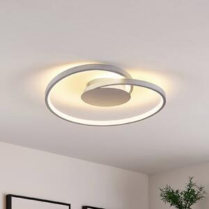 Lucande plafonieră LED Enesa, Ø 46 cm, 2.700 K, dimabil, reglabil, Metalic, dormitor, Metal, Modern
