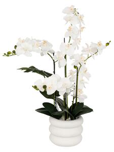 Orhidee artificială MICK în ghiveci ceramic, 80 cm