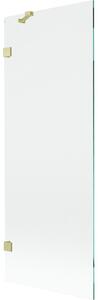 Mexen, Paravan de baie Mexen Lunar cu 1 aripă 70 x 150 cm, transparent, auriu periat - 897-070-000-55-00