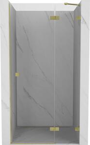 Mexen, Ușă de duș cu balamale pe dreapta Mexen Lunar 115 cm, transparentă, auriu periat - 834-115-000-55-00-P