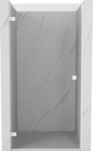 Mexen, Ușă de duș pivotantă Mexen Lunar-B stânga 60 cm, transparentă, albă - 832-060-000-20-00-L