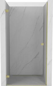 Mexen, Ușă de duș pivotantă Mexen Lunar-B stânga 60 cm, transparentă, auriu periat - 832-060-000-55-00-L