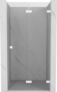 Mexen, Ușă de duș pliabilă Mexen Lunar-F dreapta 60 cm, transparentă, albă - 836-060-000-20-00-P