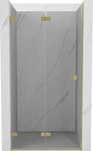 Mexen, Ușă de duș pliabilă Mexen Lunar-F stânga 65 cm, transparentă, auriu periat - 836-065-000-55-00-L