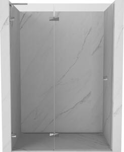 Mexen, Ușă de duș pivotantă Mexen Lunar L, stânga, 140 cm, transparentă, cromată - 834L-140-000-01-00-L