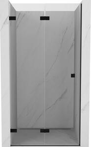 Mexen, Ușă de duș pliabilă Mexen Lunar-F stânga 60 cm, transparentă, neagră - 836-060-000-70-00-L