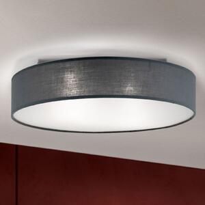 ORION Plafonieră Ufo cu abajur de in, gri, reglabil, Gri, Camera de zi / sufragerie, Țesătură / Textil, Modern