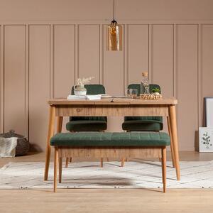 Set mobilier sufragerie Vlasta 1 (pin atlantic + verde) (pentru 4 persoane). 1072183
