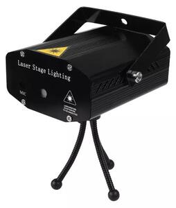 Proiector laser holografic, stele in joc de lumini, cu telecomanda si senzor sunet