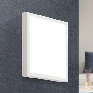 ORION Aplică de perete LED Vika, pătrată, alb, 23x23cm, Alb, Camera de zi / sufragerie, Metal, Modern