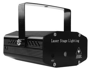 Proiector laser holografic, stele in joc de lumini, cu telecomanda si senzor sunet