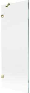 Mexen, Paravan de baie Mexen Lunar cu 1 aripă 70 x 150 cm, transparent, auriu - 897-070-000-50-00
