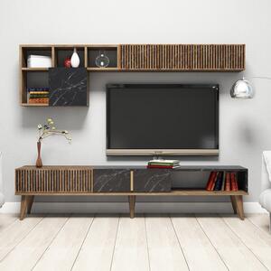 Mobilier living Millano (nuc + negru). Promo -10%. 1072224