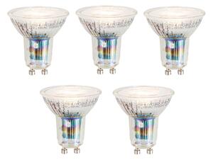 Set de 5 becuri LED inteligente GU10 50mm, reglabile, 4,7W, 345 lm, 2700-6500K