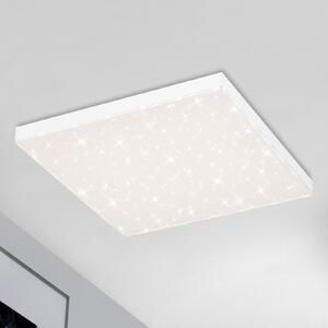 Briloner Frameless cer înstelat LED CCT, 45x45cm, reglabil, Alb, Camera de zi / sufragerie, Plastic, Modern