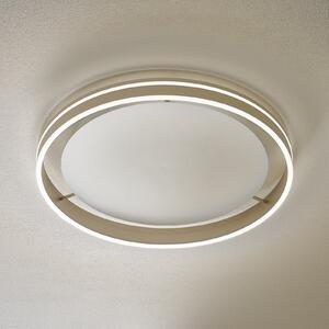 Q-Smart-Home Paul Neuhaus Q-VITO plafonieră LED 59cm oțel, reglabil, Metalic, Camera de zi / sufragerie, Metal, Modern