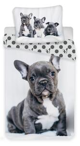 Lenjerie de pat Bulldog - 140 x 200 cm / 70 x 90 cm