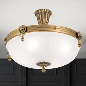 ORION Plafonieră Rocca cu spațiere, diametru 43 cm, reglabil, Bronz / Alamă Veche, Camera de zi / sufragerie, Metal, Antichitate
