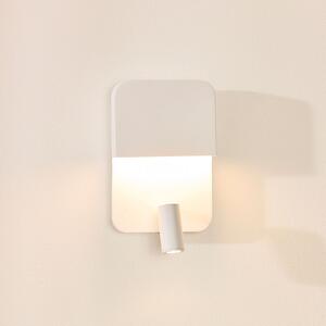 Aplică de perete Boxer LED cu spot, alb