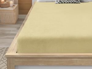 Cearsaf Cocolino microplus cu elastic SOFT 180x200 cm galben