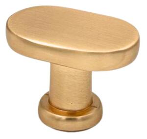 Buton mobila TOWER 35x25 mm, brushed gold