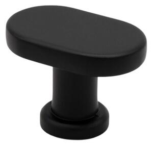 Buton mobila TOWER 35x25 mm, negru mat