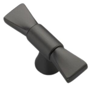 Buton mobila FIRENZE 60x30 mm, negru mat