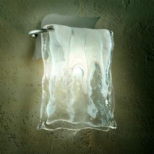 Sil-Lux Aplică de perete MURANO aluminiu/sticlă, reglabil, Transparent, Camera de zi / sufragerie, Sticlă, Modern, Perete unghiular