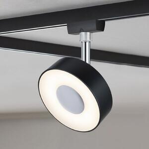 Paulmann URail Spot Circle negru dimabil 4000K, reglabil, Negru, Camera de zi / sufragerie, Metal, Modern