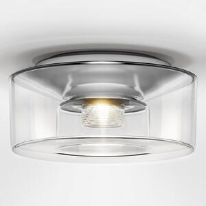 Serien Lighting serien.lighting Curling S Plafonieră 2.700K Sticlă transparentă, reglabil, Transparent, Camera de zi / sufragerie, Sticlă, Modern