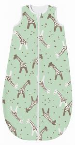 Sac de dormit copii ajustabil din material flausat 0-18 luni Kidizi Giraffe, 1 tog
