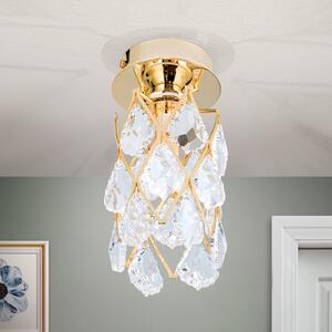 ORION CHARLENE - plafonieră cristal, aurită, reglabil, Auriu / Alamă, Camera de zi / sufragerie, Cristal, Modern