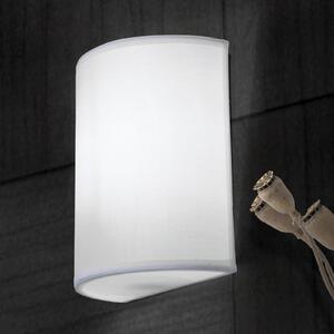 ORION Aplică de perete Ufo cu abajur in pe alb, reglabil, Alb, Camera de zi / sufragerie, Țesătură / Textil, Modern