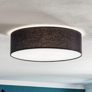 TK Lighting Plachetă Rondo, gri închis Ø 45cm, reglabil, Negru, dormitor, Țesătură / Textil, Modern