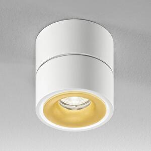 Egger Licht EGG DLS LED spot de plafon Clippo S, alb-auriu, reglabil, Alb, Studiu / Birou, Metal, Modern
