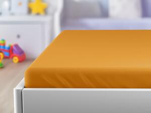 Cearsaf Jersey pentru patut copii cu elastic Caisa 60x120 cm