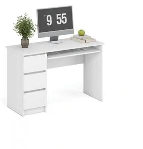 Birou CINO, alb, PAL laminat, 120x50x77 cm