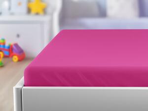 Cearsaf jersey pentru patut de copii EXCLUSIVE 70x140 cm purpuriu