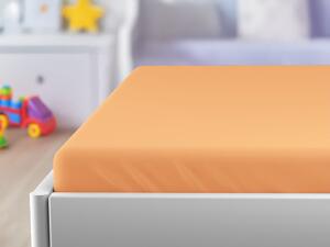 Cearsaf jersey pentru patut de copii EXCLUSIVE 70x140 cm somon