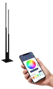 EGLO connect Fraioli-Z lampă de podea LED negru, reglabil, Negru, Camera de zi / sufragerie, Metal, Modern