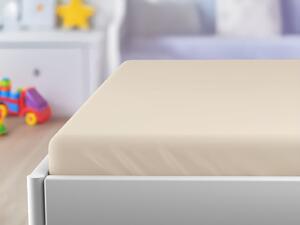 Cearsaf Jersey pentru patut EXCLUSIVE 60x120 cm crem
