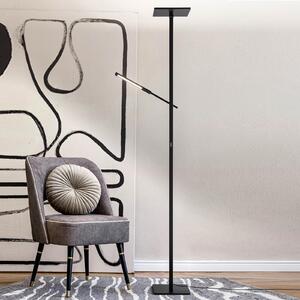Ideal Lampadar LED cu braț de lectură, negru