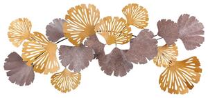 Decoratiune perete GERGO, bej/auriu, metal, 130x6x60 cm