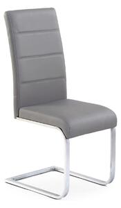 Scaun K85, gri/crom, piele ecologic/metal, 42x56x100 cm