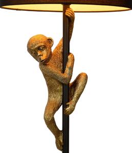 Lucide Lampă de podea Extravaganza Chimp, auriu mat/negru, Negru, Camera de zi / sufragerie, Metal, Design