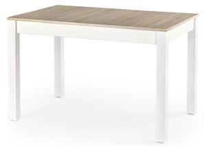 Masa extensibila MAURYCY, stejar/alb, PAL, 118/158x75x76 cm