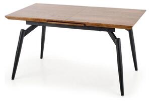 Masa extensibila CAMBELL, negru/stejar, 140/180x80x74 cm